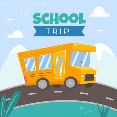 Hand Drawn School Trip Illustration – Free to Download