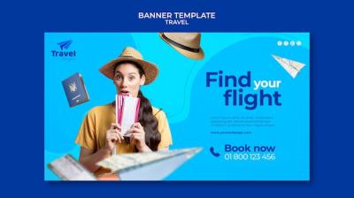 Travel Banner Template Design – Free Download | Free Stock Photo