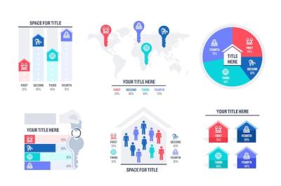 Flat Real Estate Infographics – Free Download