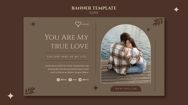 Lovely Couple Banner Template – Free to Download