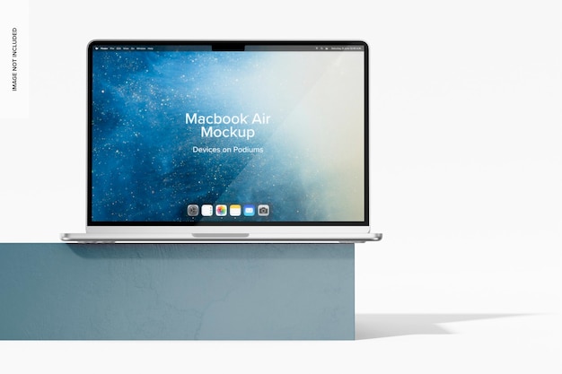 Front View MacBook Air Mockup – Free Download