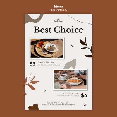 Restaurant Menu Design Template – Free Download