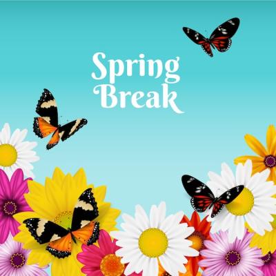 Realistic Spring Break Floral Illustration – Free Download