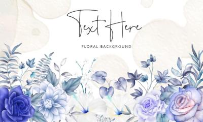 Elegant Watercolor Floral Background Template – Free Download