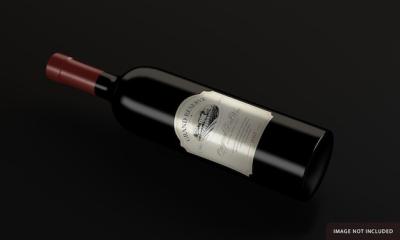 Wine Bottle Mockup Design – Free Download