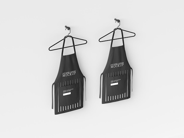 Kitchen Aprons Hanging Mockup – Free to Download