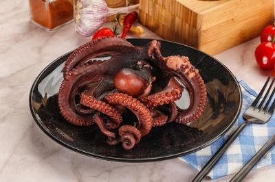 Delicious Boiled Octopus in a Bowl – Free Download