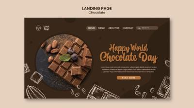 World Chocolate Day Landing Page Template – Free to Download