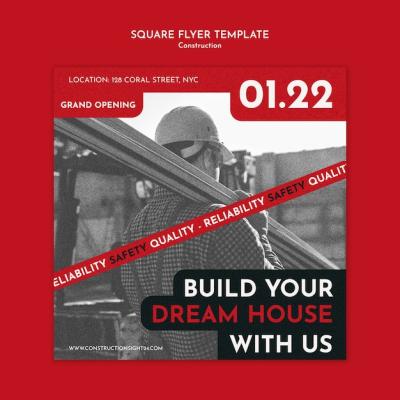 Construction Template Design – Free Download