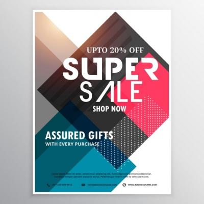 Super Sales Poster – Download Free Stock Photo