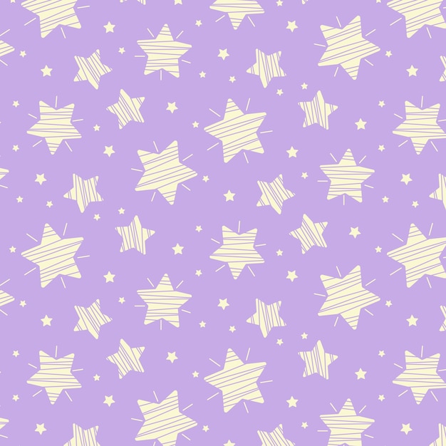 Hand Drawn Star Pattern Design â Free Download