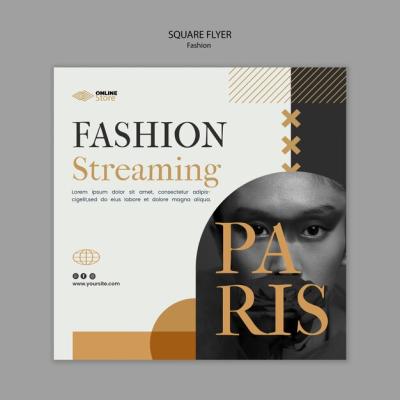 Fashion Event Square Flyer Template – Free Download