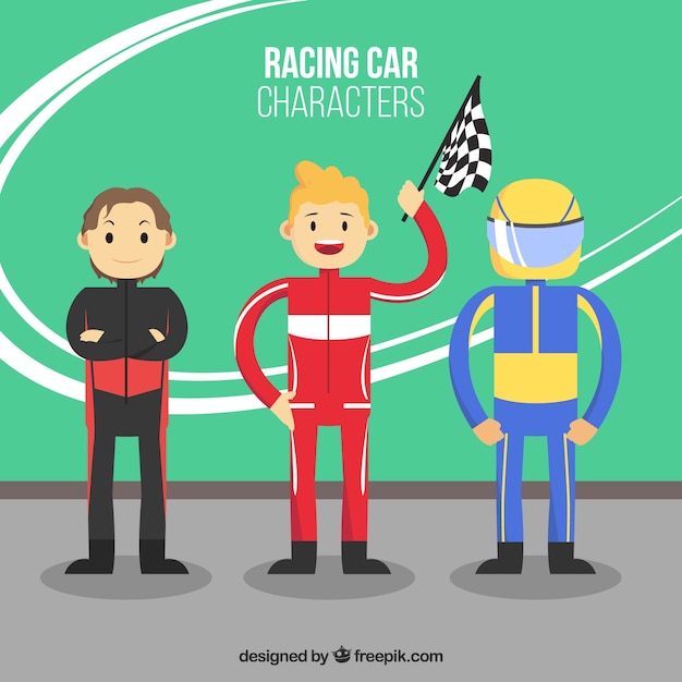 Racing Character Collection – Free Stock Photos for Download