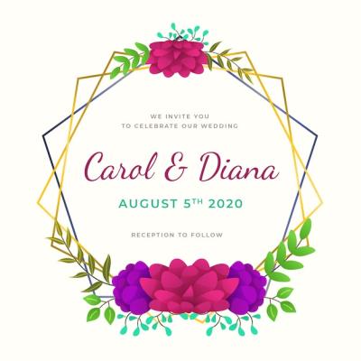 Elegant Floral Frame Ornament for Wedding – Free Download