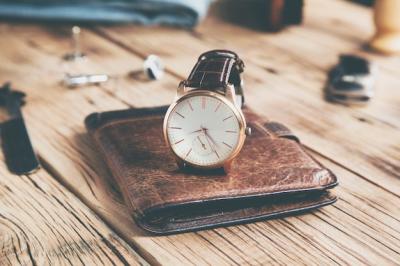 Wooden Desk Watch on Wallet – Free Stock Photos for Download