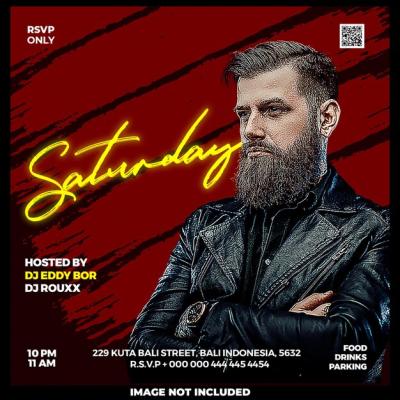 Club DJ Party Flyer Social Media Post – Free Download