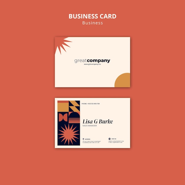 Sales Manager Business Card Template – Free Download