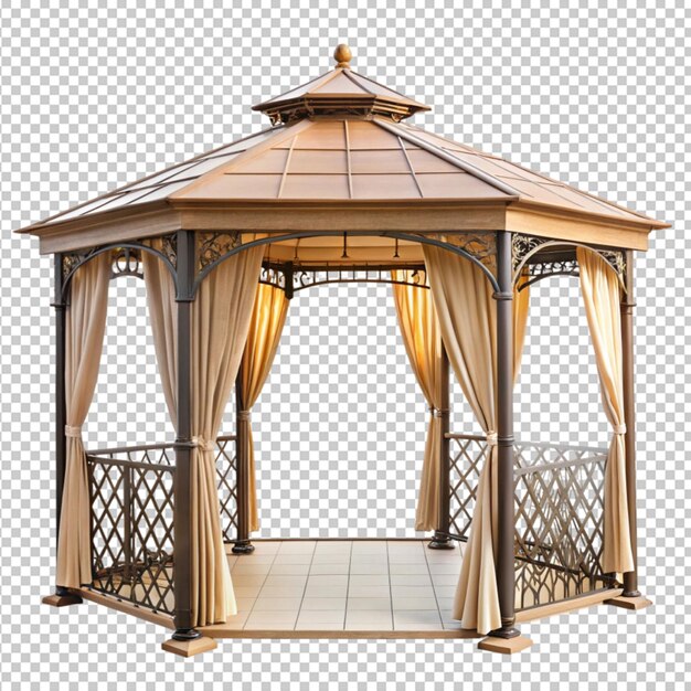 Garden Gazebo on Transparent Background – Free Download