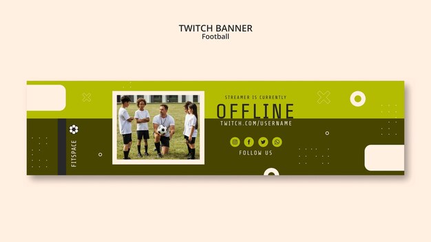 Flat Design Soccer Template – Free Download