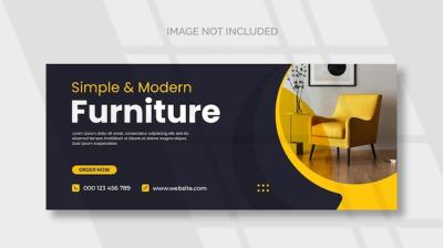 Furniture Facebook Cover and Web Banner Template – Free Download