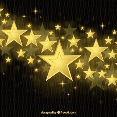 Shiny Golden Star Background – Free Download