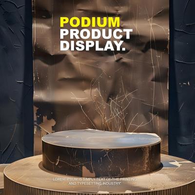 Podium Stage Display Mockup for Product Presentation – Free Download