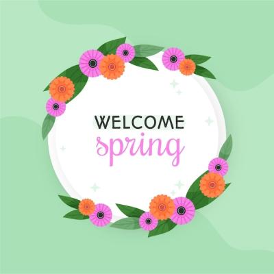 Spring Floral Frame – Free to Download