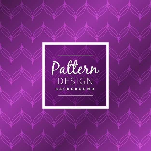 Purple Pattern Featuring Abstract Leaves – Free Download