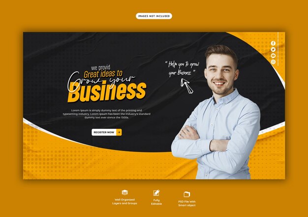 Corporate Web Banner Template for Digital Marketing Agency – Free Download