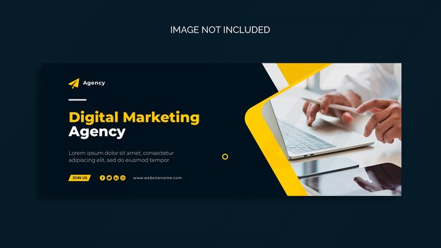 Facebook Cover and Web Banner Template for Digital Marketing – Free Download