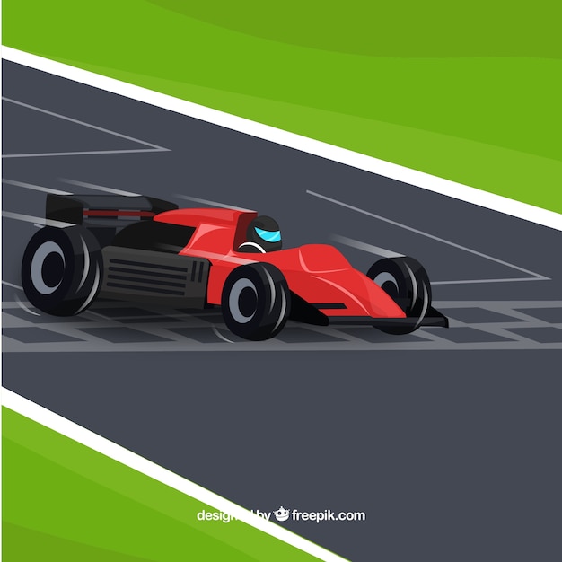 Formula 1 Car Crossing Finish Line – Free Stock Photo Download