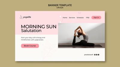 Flat Design Lifestyle Landing Page Template – Free Download