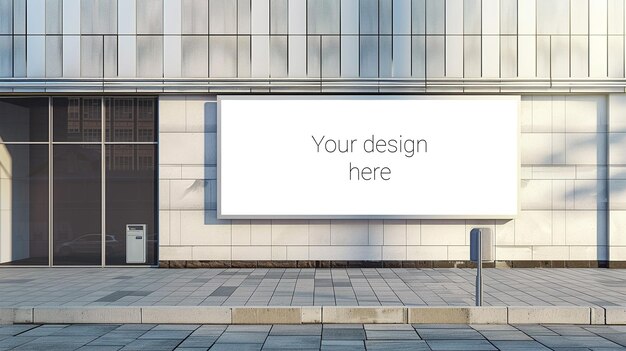 City Street Billboard Mockup on Building Wall – Free Download