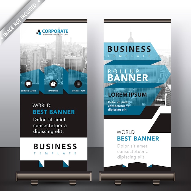 Detailed Abstract Roll Up in Blue Ribbon – Free Download