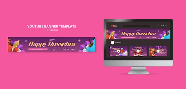 Dussehra Template Design for Stunning Creations – Free Download