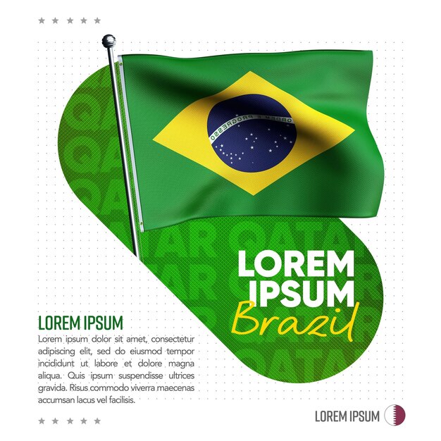 Social Media Feed Template Qatar 2022 Brazil – Free Download