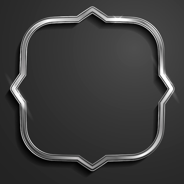 Realistic Silver Frame Design – Free Download