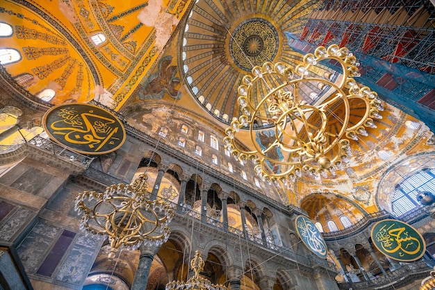 Stunning Interior of Hagia Sophia in Istanbul, Turkey – Free Stock Photo for Download