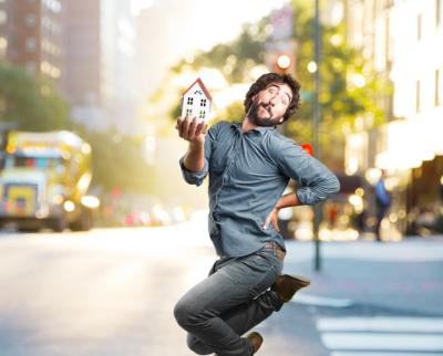 Crazy Young Man Jumping – Happy Expression | Free Stock Photo, Download for Free