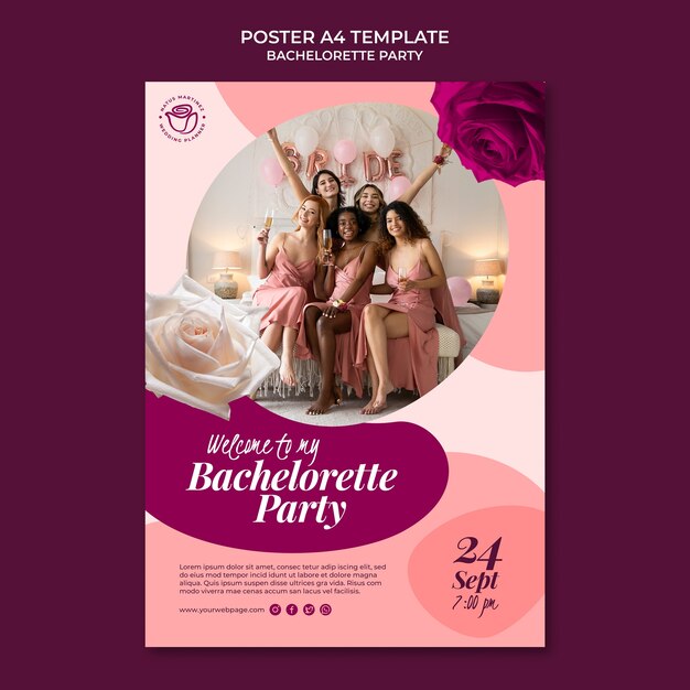 Bachelorette Party Poster Design – Free Download