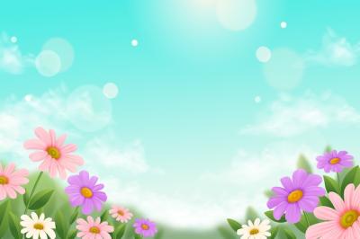 Realistic Spring Background – Free to Download