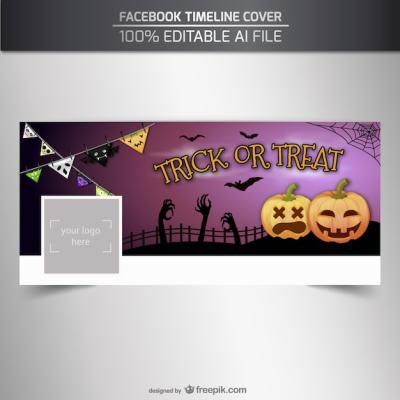 Creative Trick or Treat Facebook Timeline Cover – Free Stock Photo Download