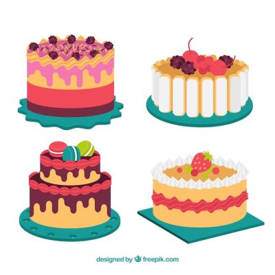 Delicious Cake Vector Templates – Free Download