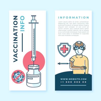 Informative Brochure Design for Coronavirus Vaccination – Free Download