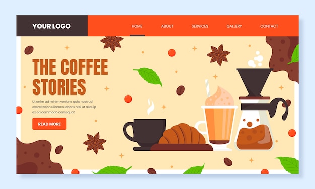 Coffee Shop Template Design – Free Stock Photo for Download