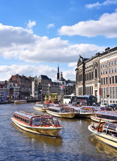 Boats in Canal Along Buildings – Free Stock Photo for Download