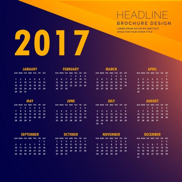 Blue and Orange Calendar – Free Stock Photo for Download