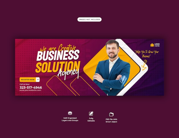 Corporate Facebook Cover Template for Digital Marketing Agencies – Free Download