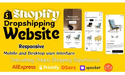 I Will Redesign, Revamp, and Clone Your Shopify Dropshipping Store or Shopify Website