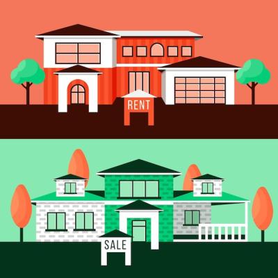 House for Sale/Rent Illustration – Free Stock Photo, Download Free